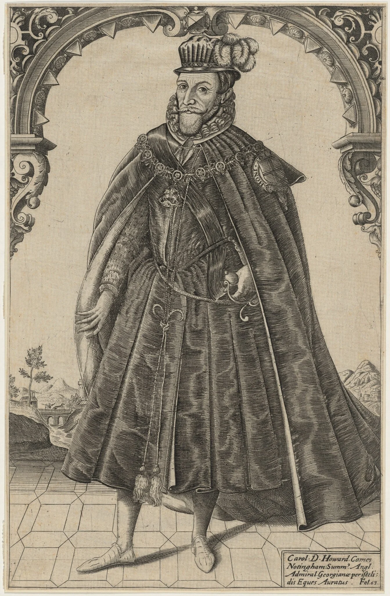 Charles Howard, First Earl of Nottingham, detail