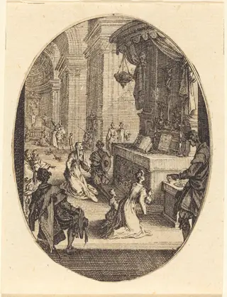 The Cult of God, by Jacques Callot, ink, 1627