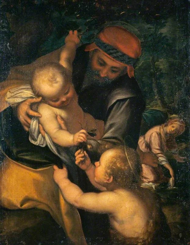 The Rest on the Flight into Egypt, detail
