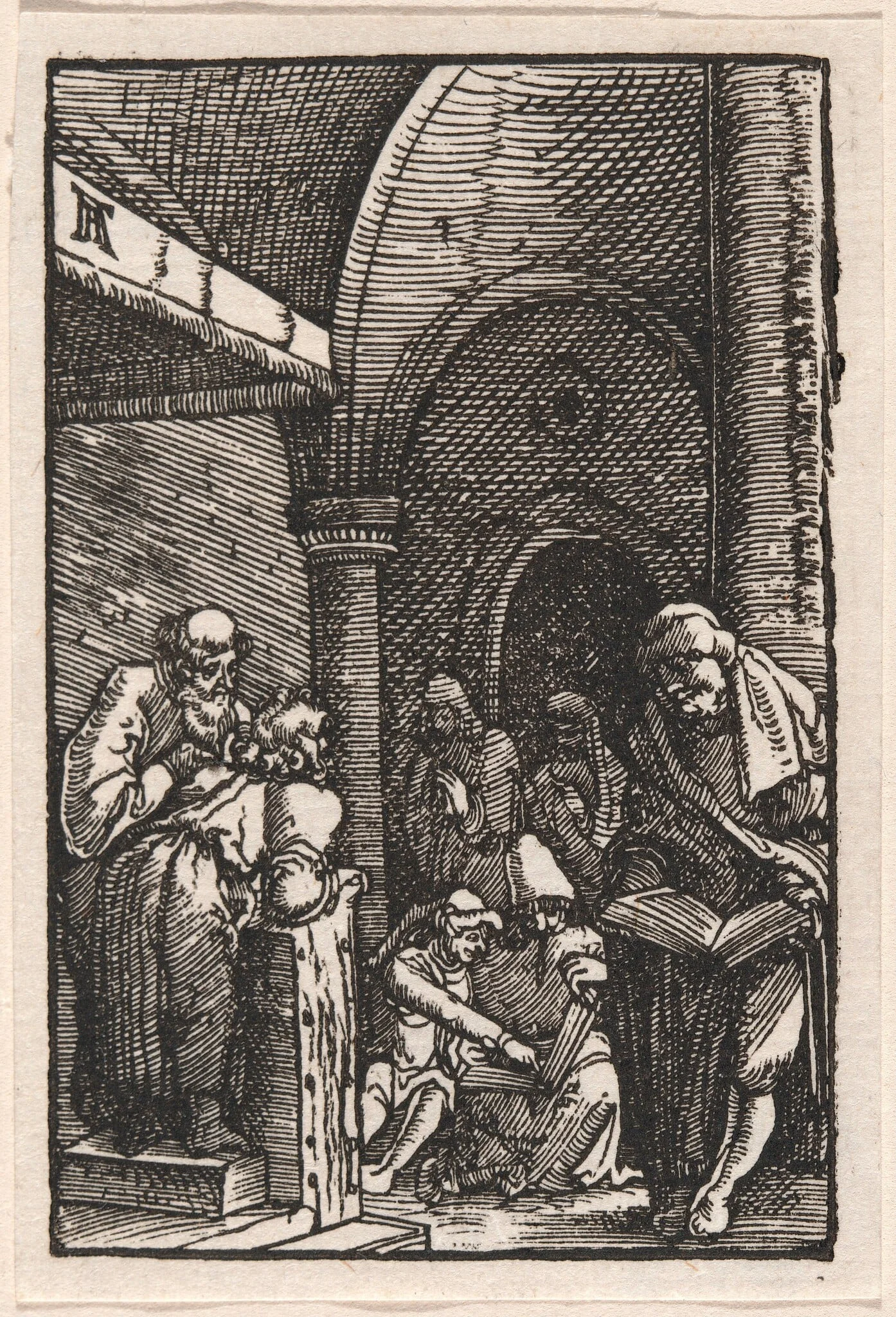 Christ Disputing with the Doctors, detail