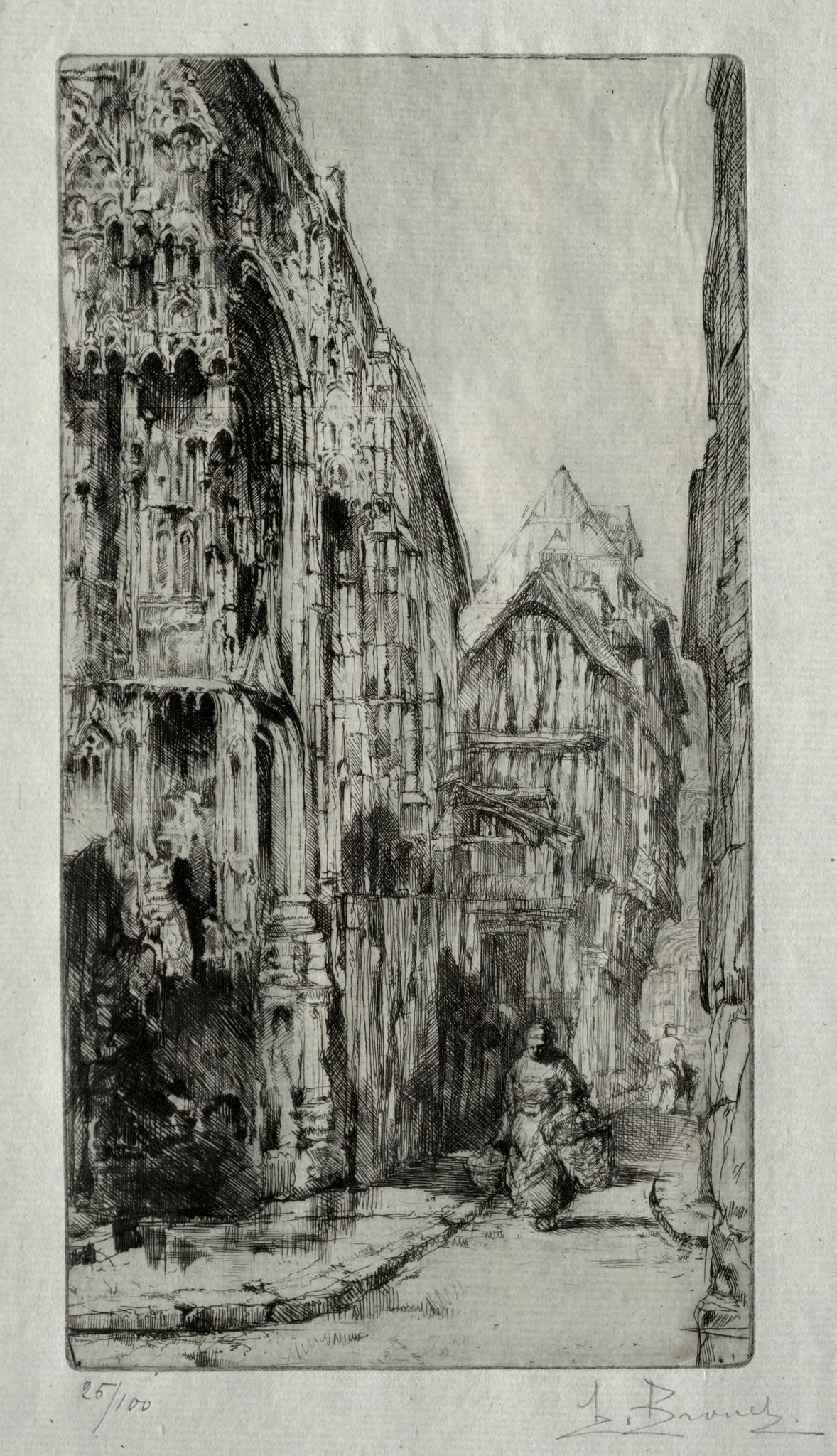 Saint-Etienne des Tonneliers a Rouen, detail