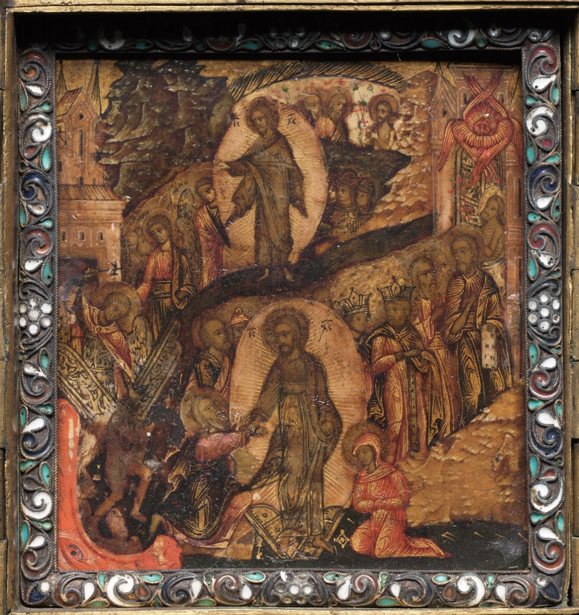 Portable Triptych Icon, detail