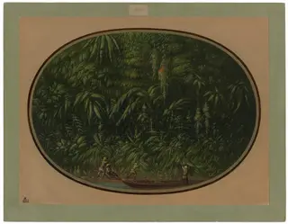 Shore of the Trombetas, by George Catlin, oil, 1862