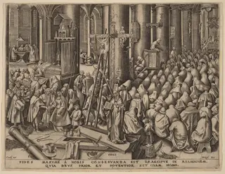 Faith, by Philip Galle, ink, 1559