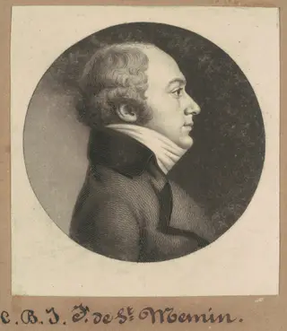 Charles Balthazar Julien Févret de Saint-Mémin, by Charles B. J. Févret de Saint-Mémin, ink, 1801