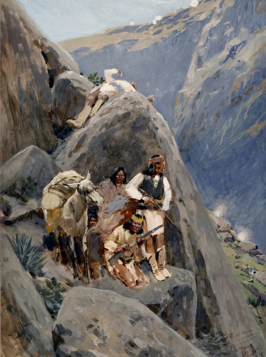 Apache Indians in the Mountains, by Henry Farny, unspecified
