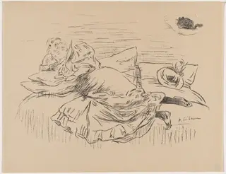 Croquis (Sketch), by Paul Edouard Crébassa, ink, 1895