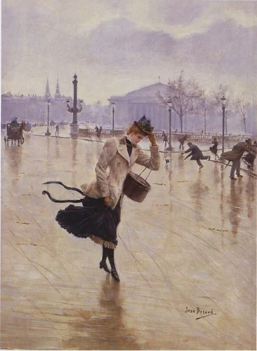 Windy Day, Place de la Concorde, detail