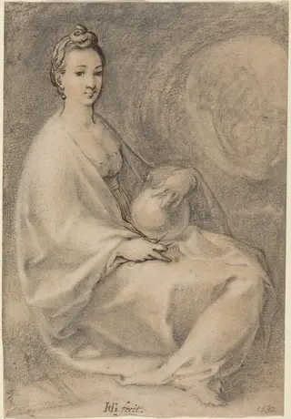 Urania, by Hendrick Goltzius, ink, 1588