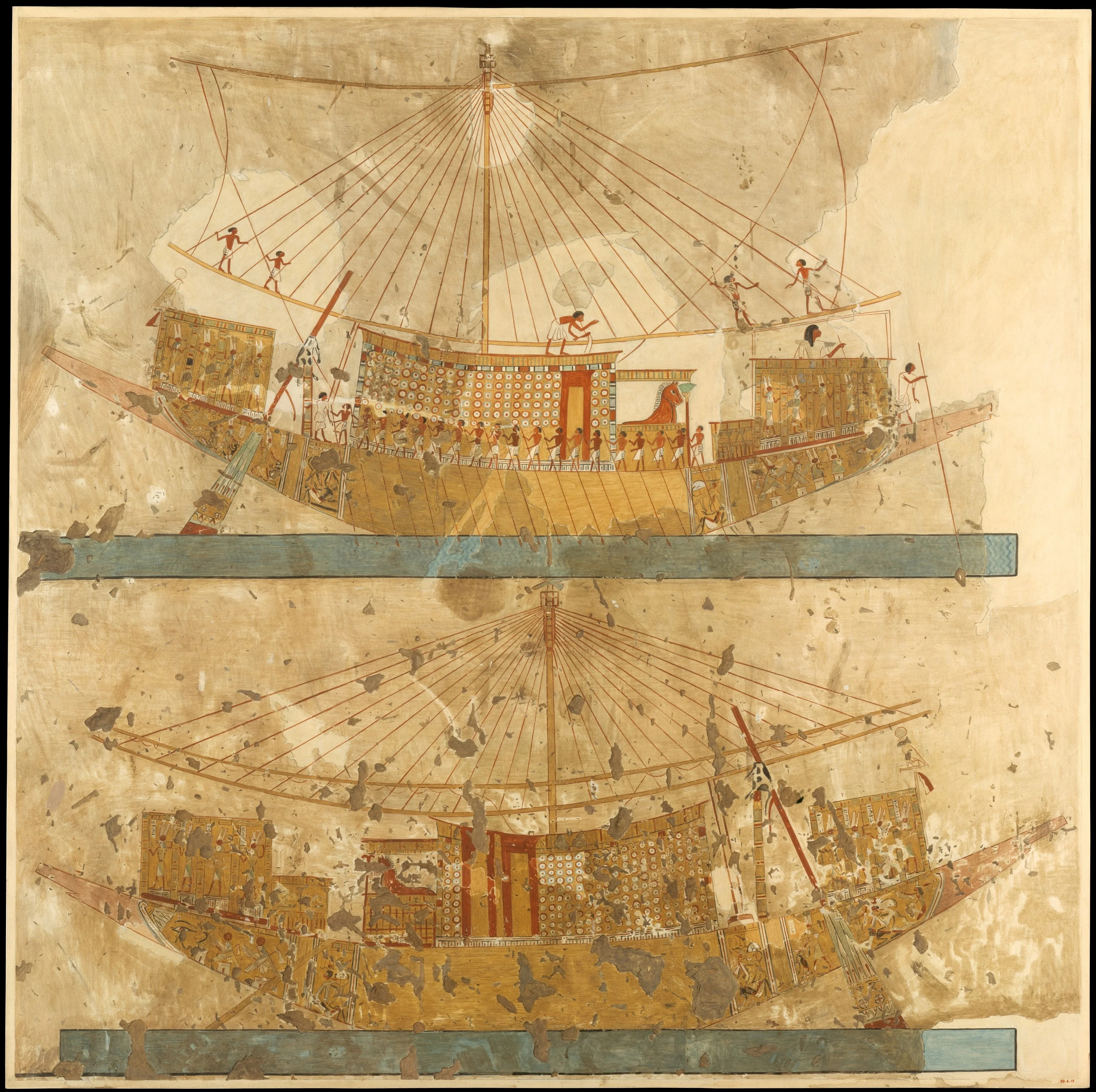 The Viceroy's Boat, Tomb of Huy, detail