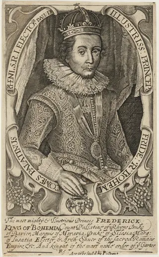 Frederick V, King of Bohemia, by Francis Delaram, ink, 1608