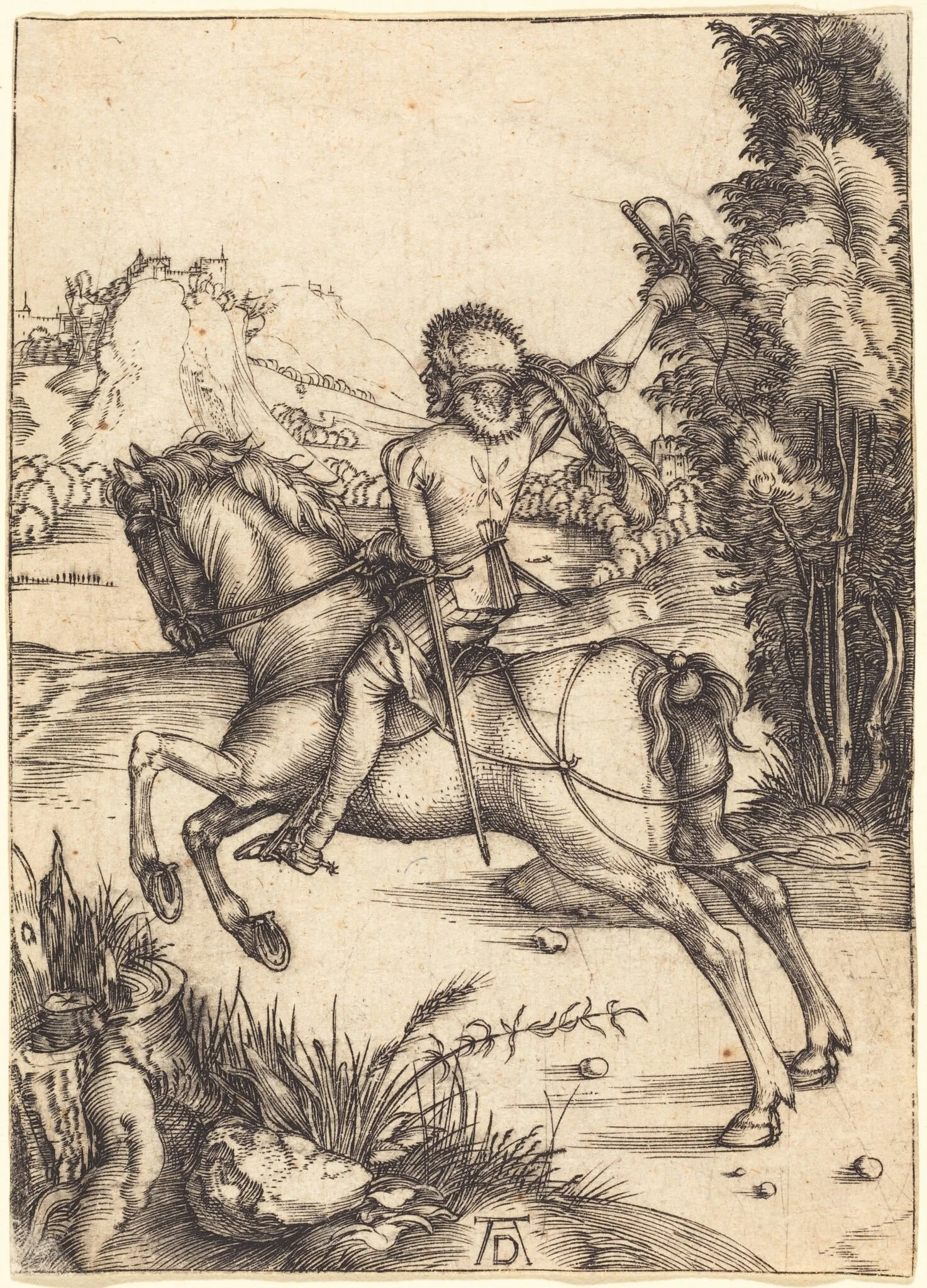 The Little Courier, detail