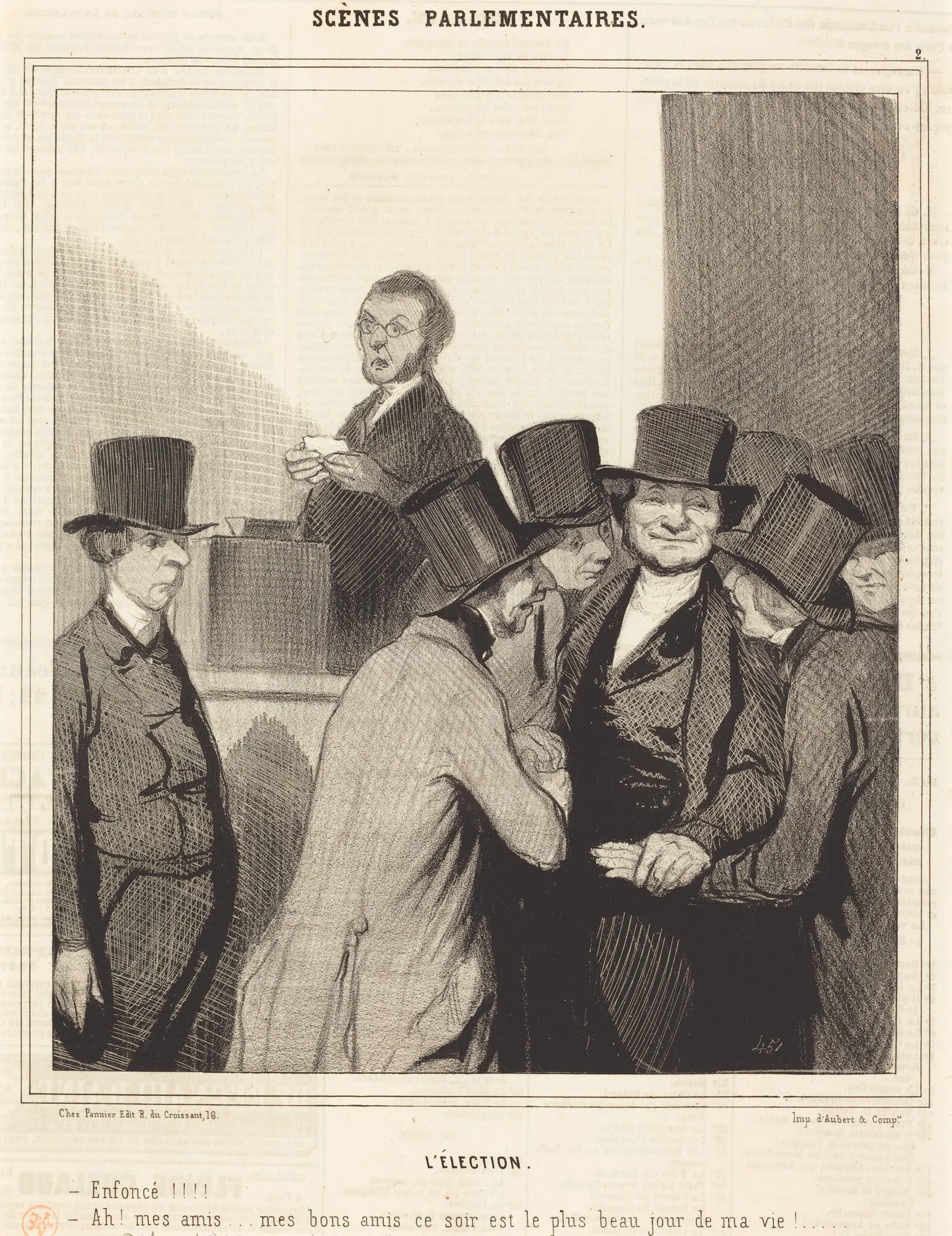 L'Élection, detail