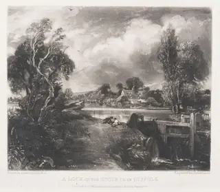 A LOCK ON THE STOUR CO: OF SUFFOLK, by John Constable, 1831