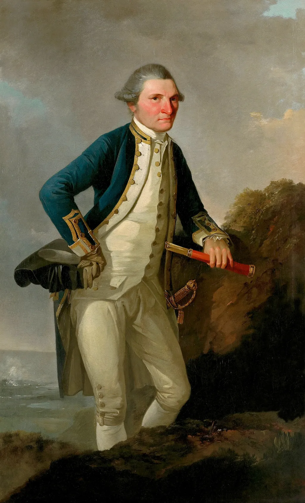 Portrait of Captain James Cook, by John Webber, oil, 1790