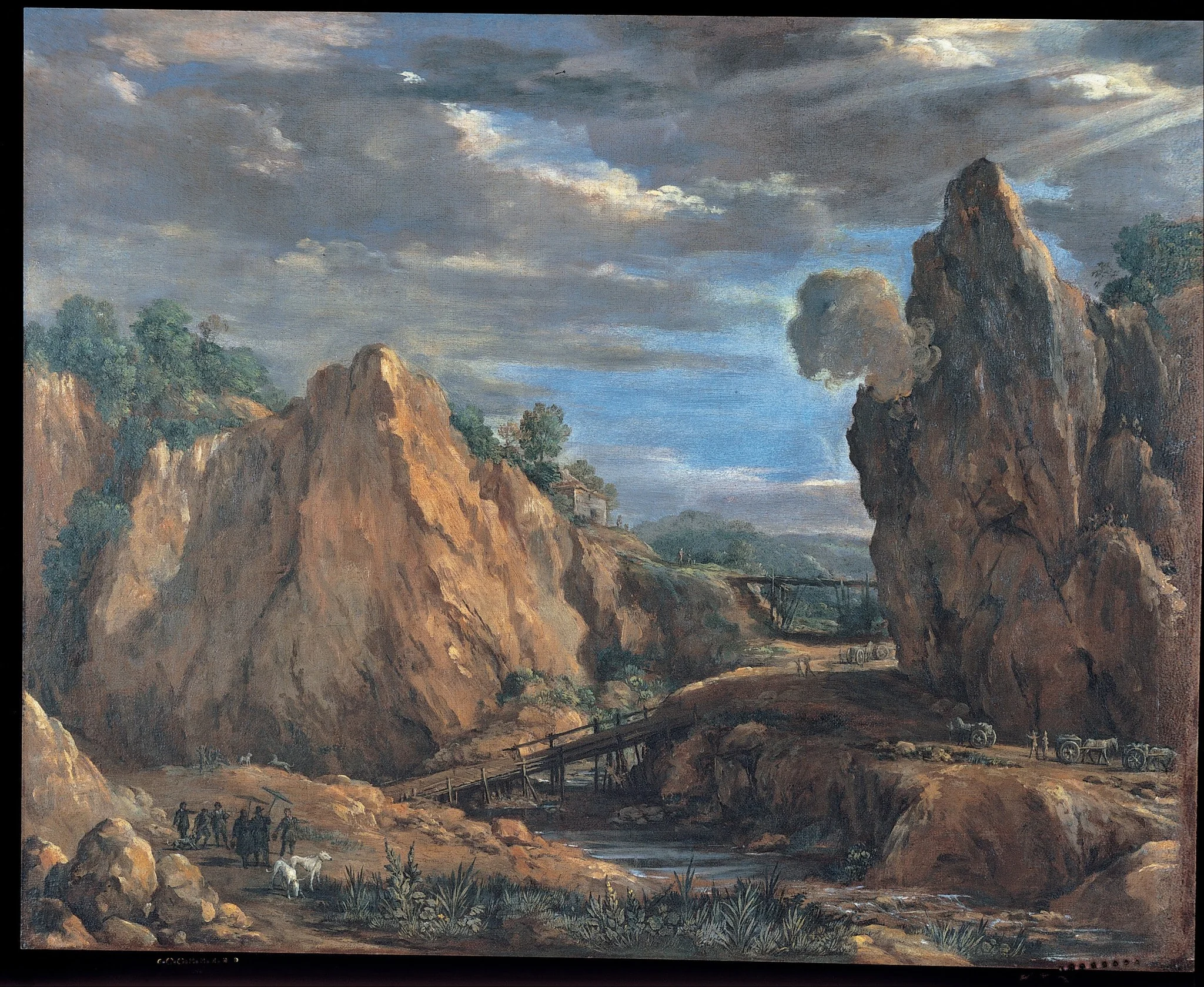 The allume mines of Tolfa, detail