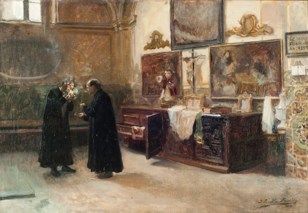 En la sacristia, by Joaquín Sorolla, oil, 1897