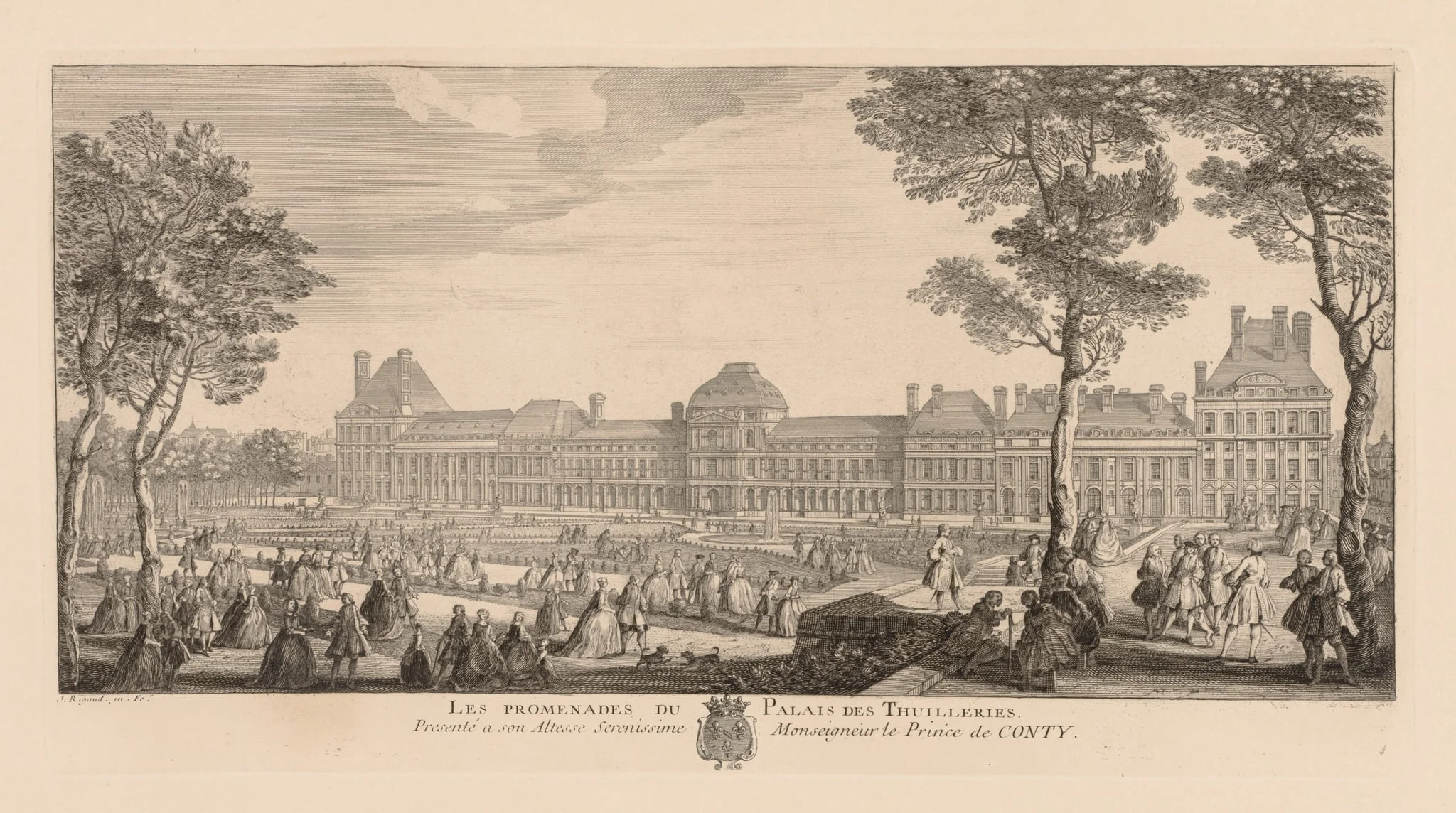 Promenades of the Palais des Tuileries, detail