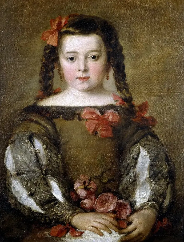 Portrait of a Young Girl, by Juan Bautista Martínez del Mazo, oil, 1660