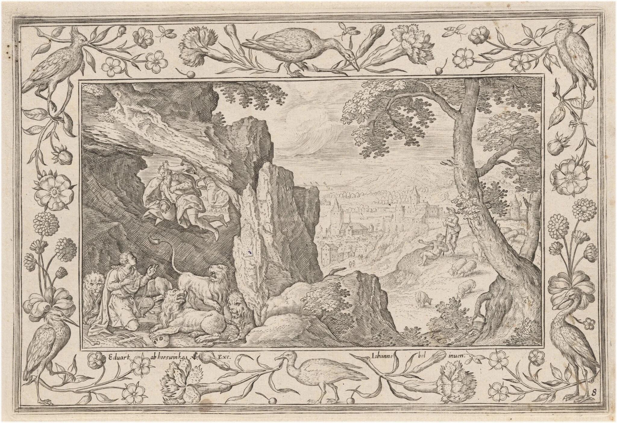 Daniel in the Lion’s Den, detail