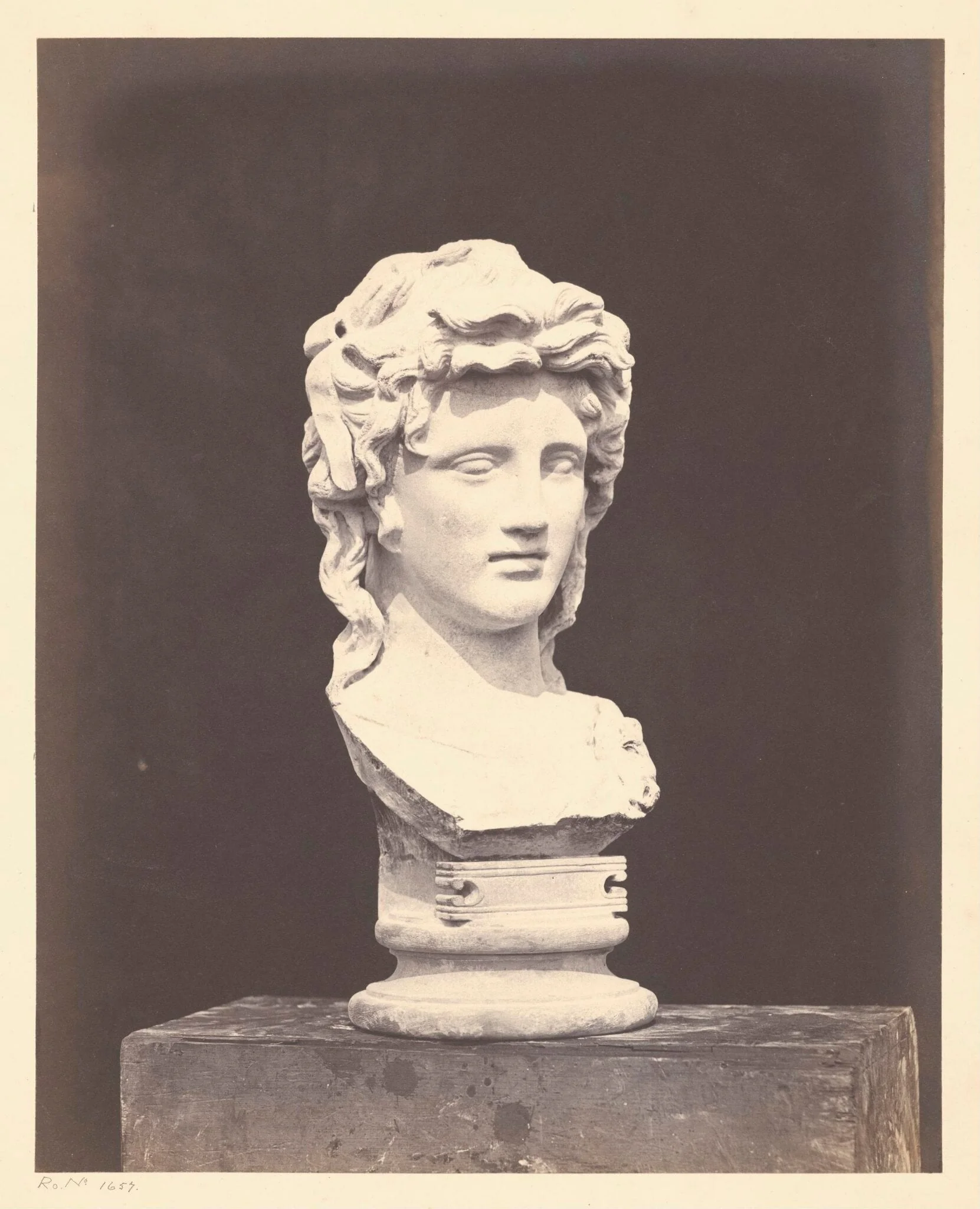 Head of Bacchante, detail