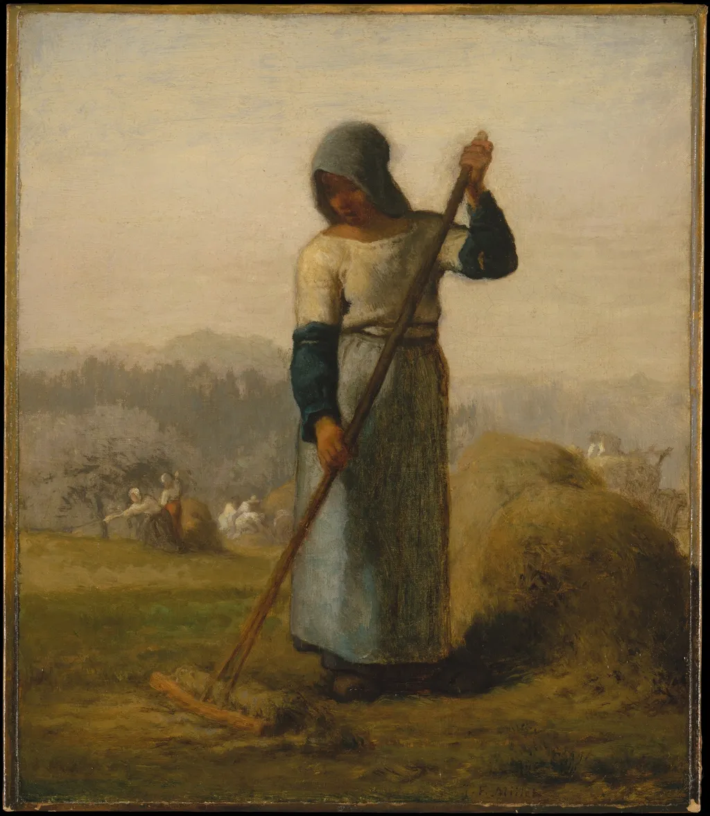 Woman with a Rake, by Jean François Millet, oil, 1856
