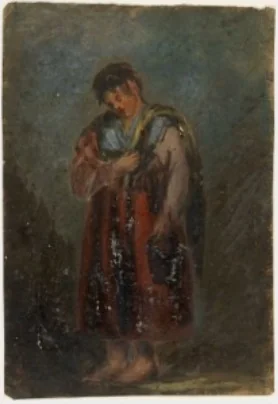 A Connemara Girl, detail