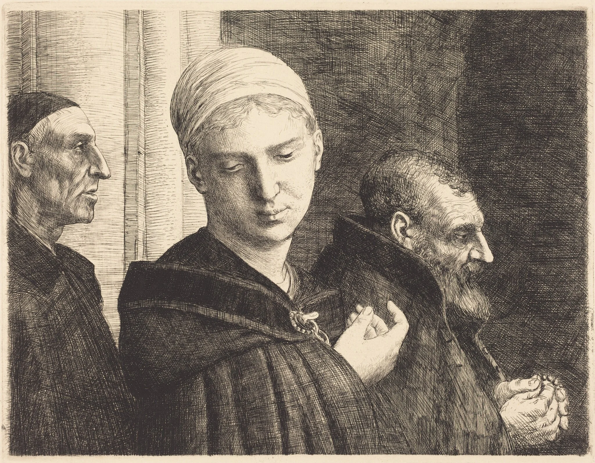 Baptism, detail
