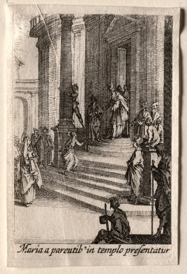 The Life of the Virgin: The Presentation of the Virgin in the Temple, detail