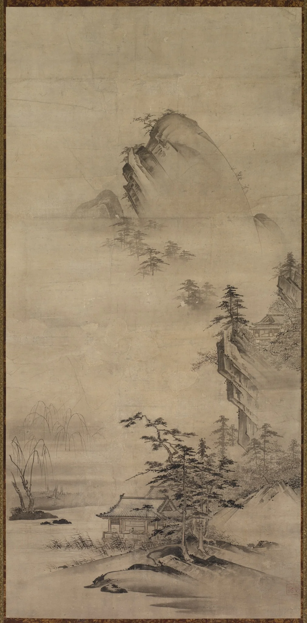 Landscape with a Pavilion, detail
