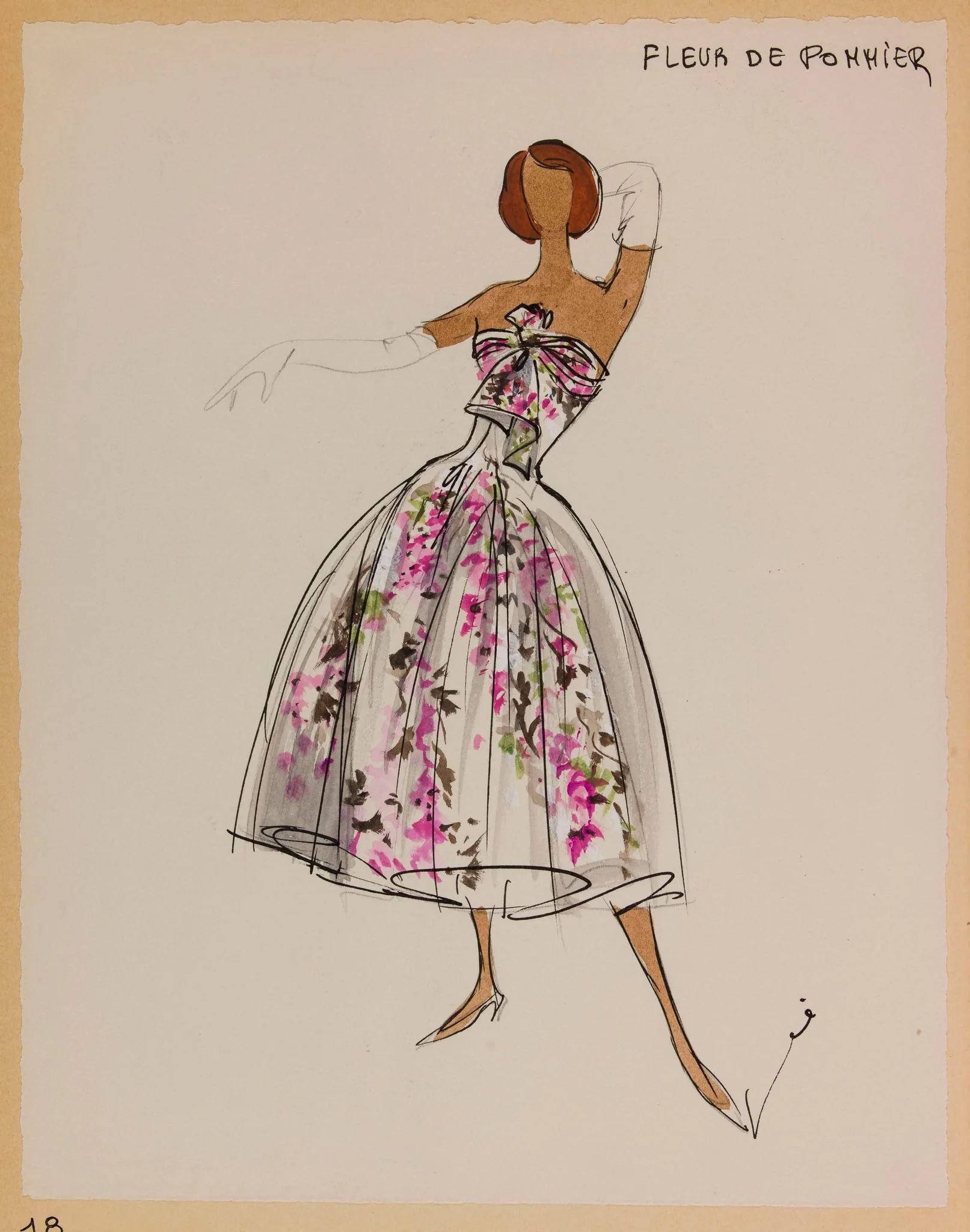 Fleur de pommier, detail