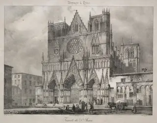 Church of Saint John, Lyons, by Nicolas-Marie-Joseph Chapuy, 1825
