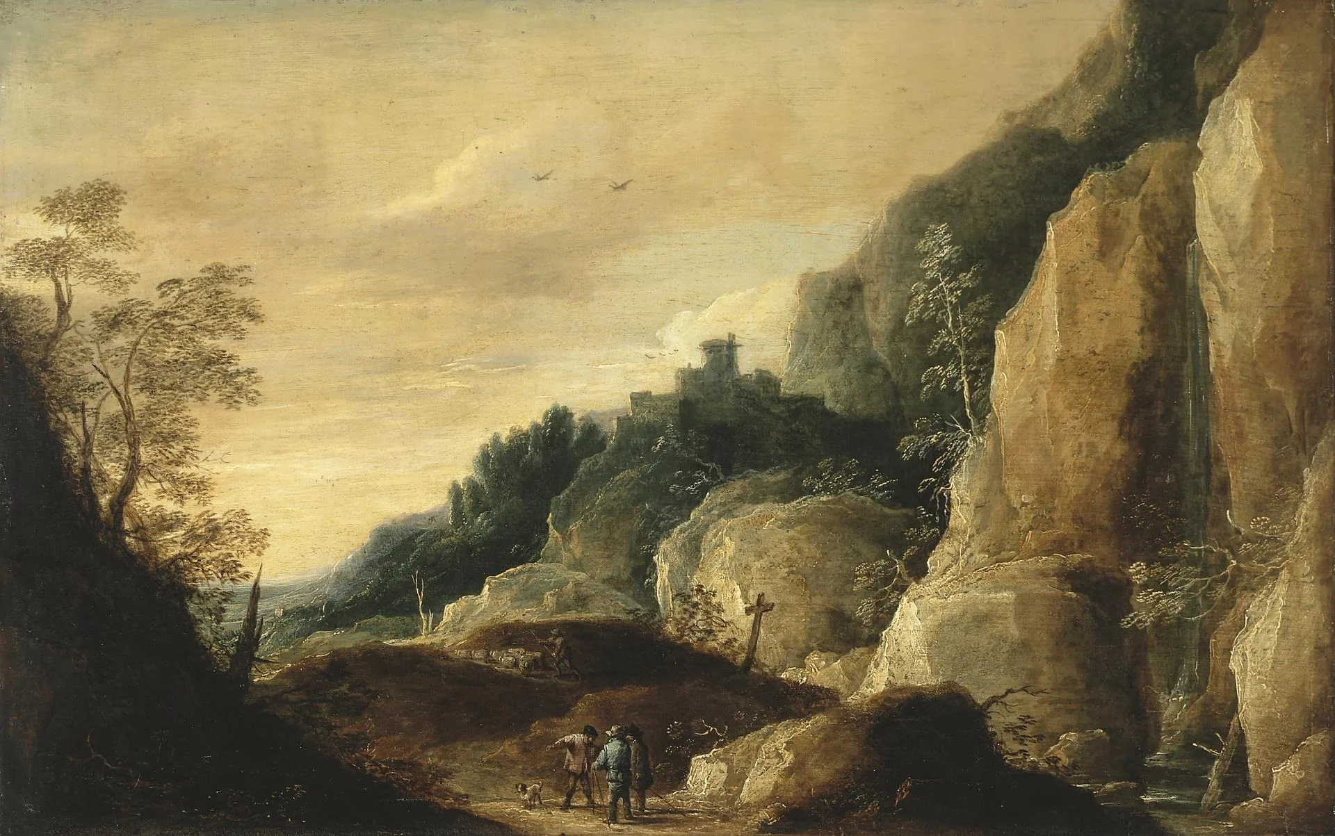 Mountainous Landscape, detail