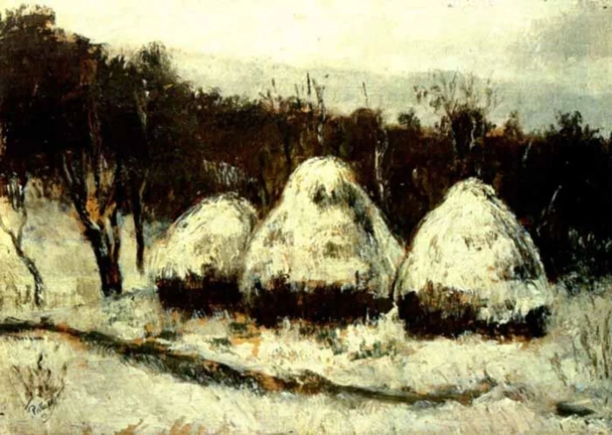 Căpițe de fân, detail