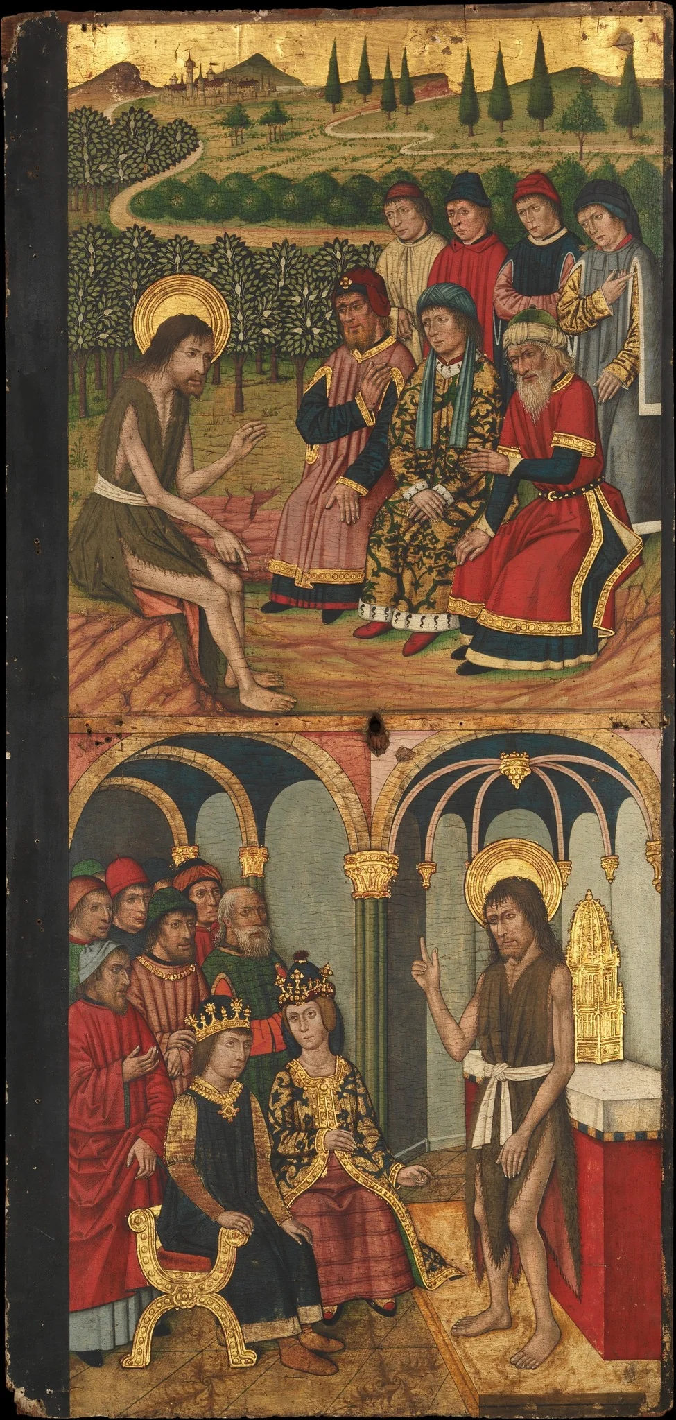 Panel of Saint John the Baptist with Scenes from His Life, detail