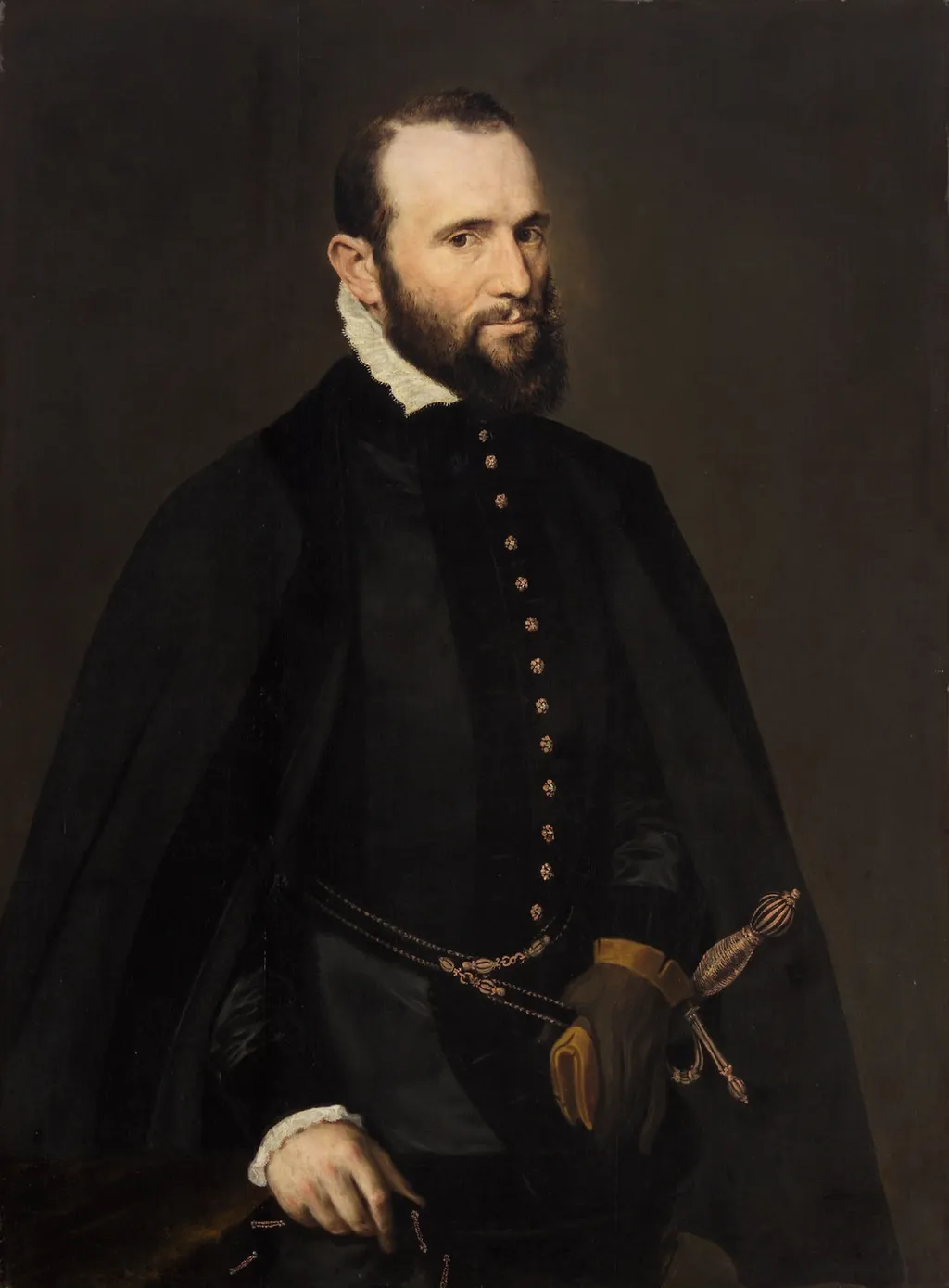 Portrait of a man, by Antonis Mor, oil, 1550