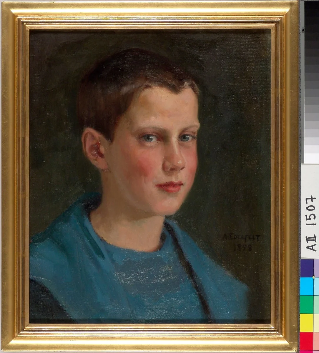 Erik Edelfelt lapsena, detail