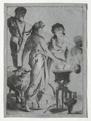 Sacrifice, by Giovanni David, 1776