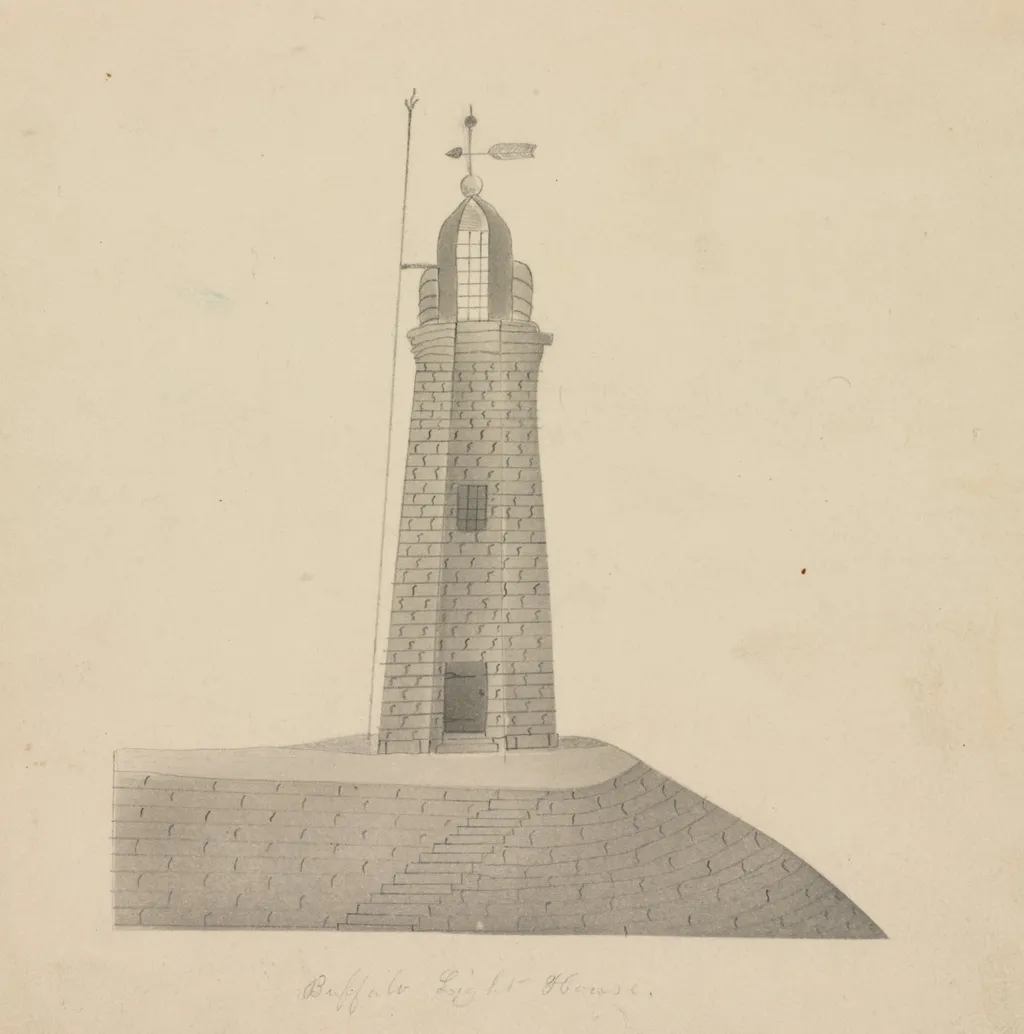 Buffalo Lighthouse, by Mary Altha Nims, 1804