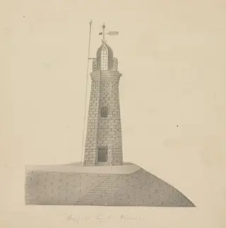 Buffalo Lighthouse, by Mary Altha Nims, 1804
