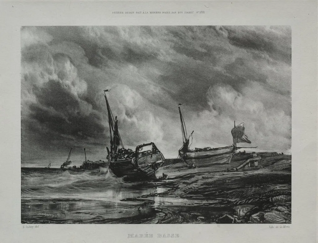 Marée basse, by Eugène Isabey, 1831