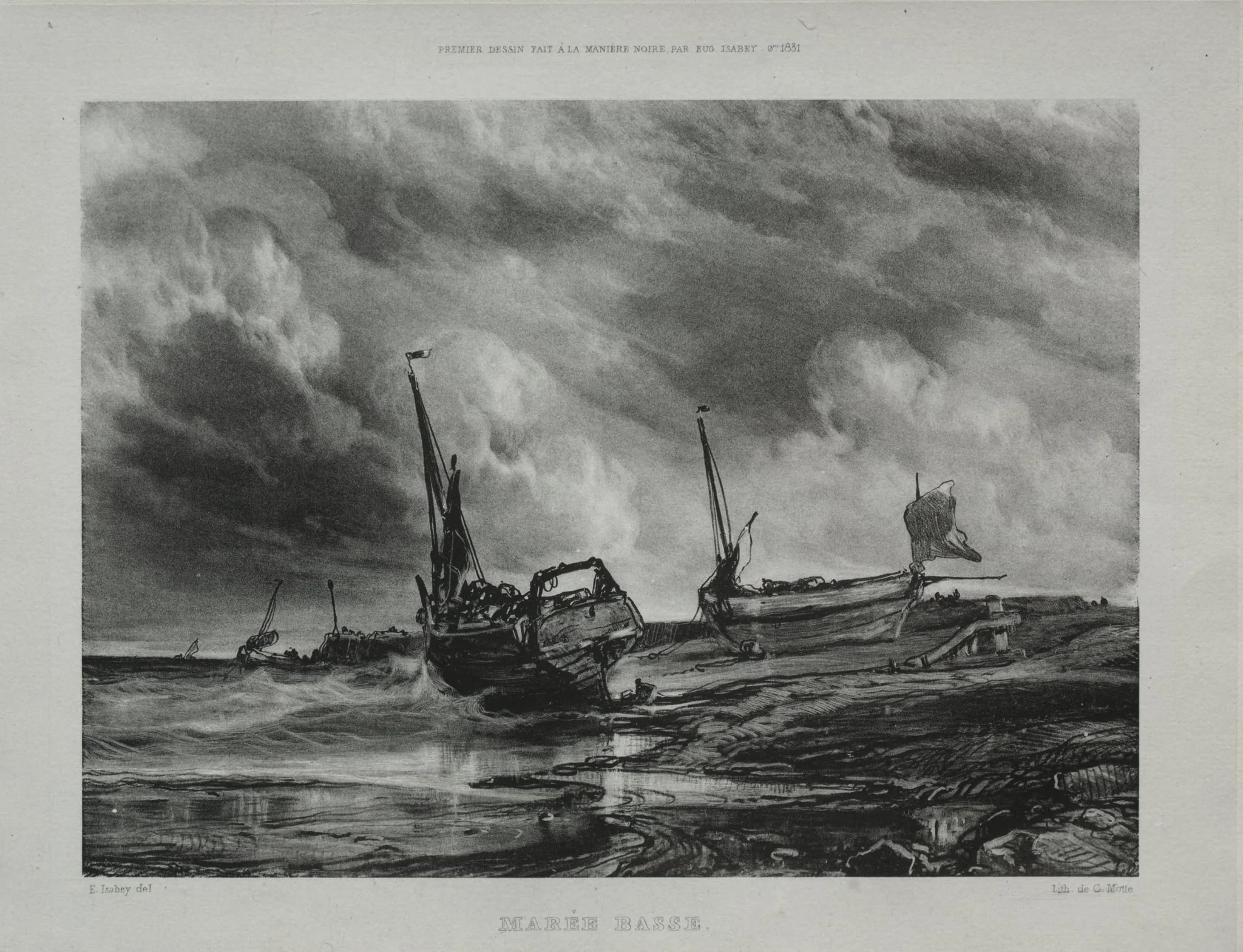 Marée basse, detail
