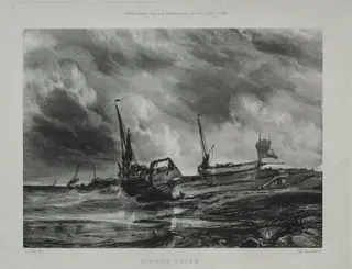 Marée basse, by Eugène Isabey, 1831