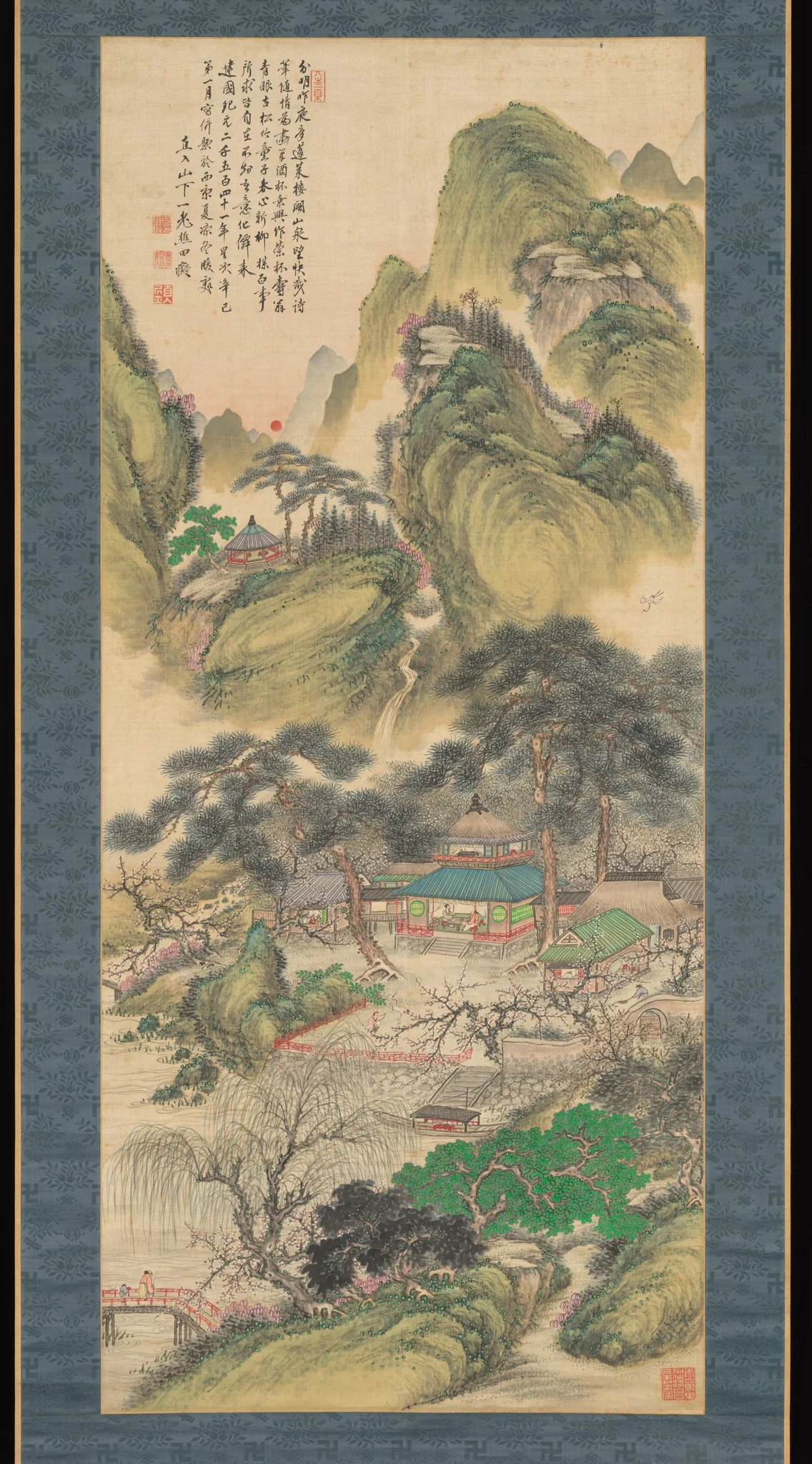 Spring Sunrise at Hōrai, detail