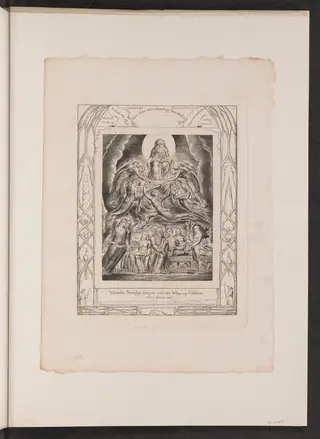 Satan Before the Throne of God, by William Blake, ink, 1825
