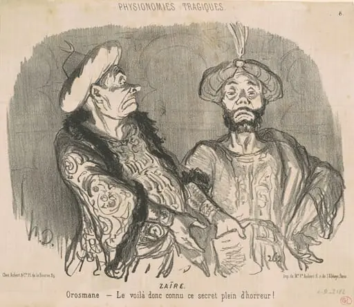 Zaïre, by Honoré Daumier, ink, 1851