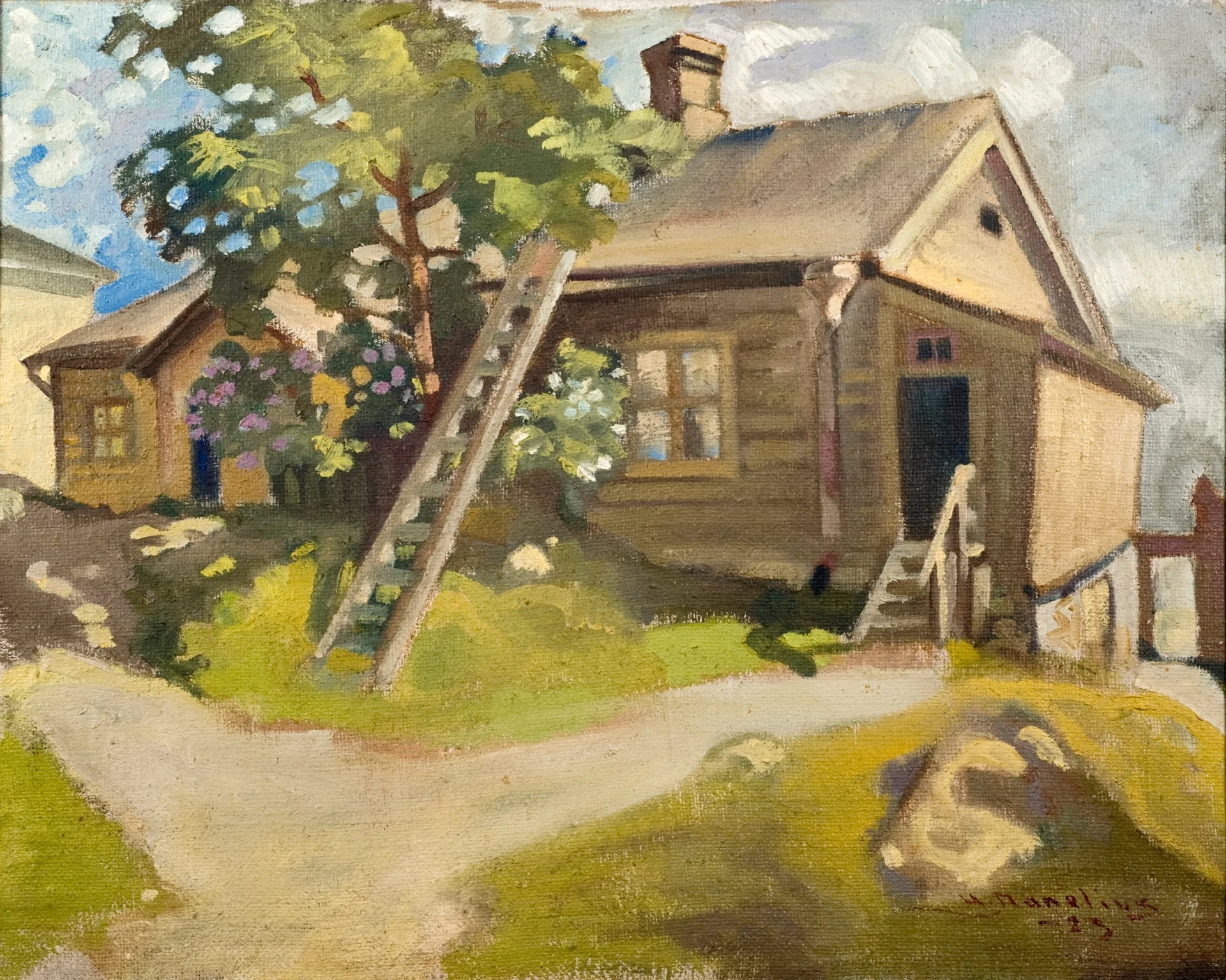 Pihanäkymä, Punavuorenkatu 23, detail