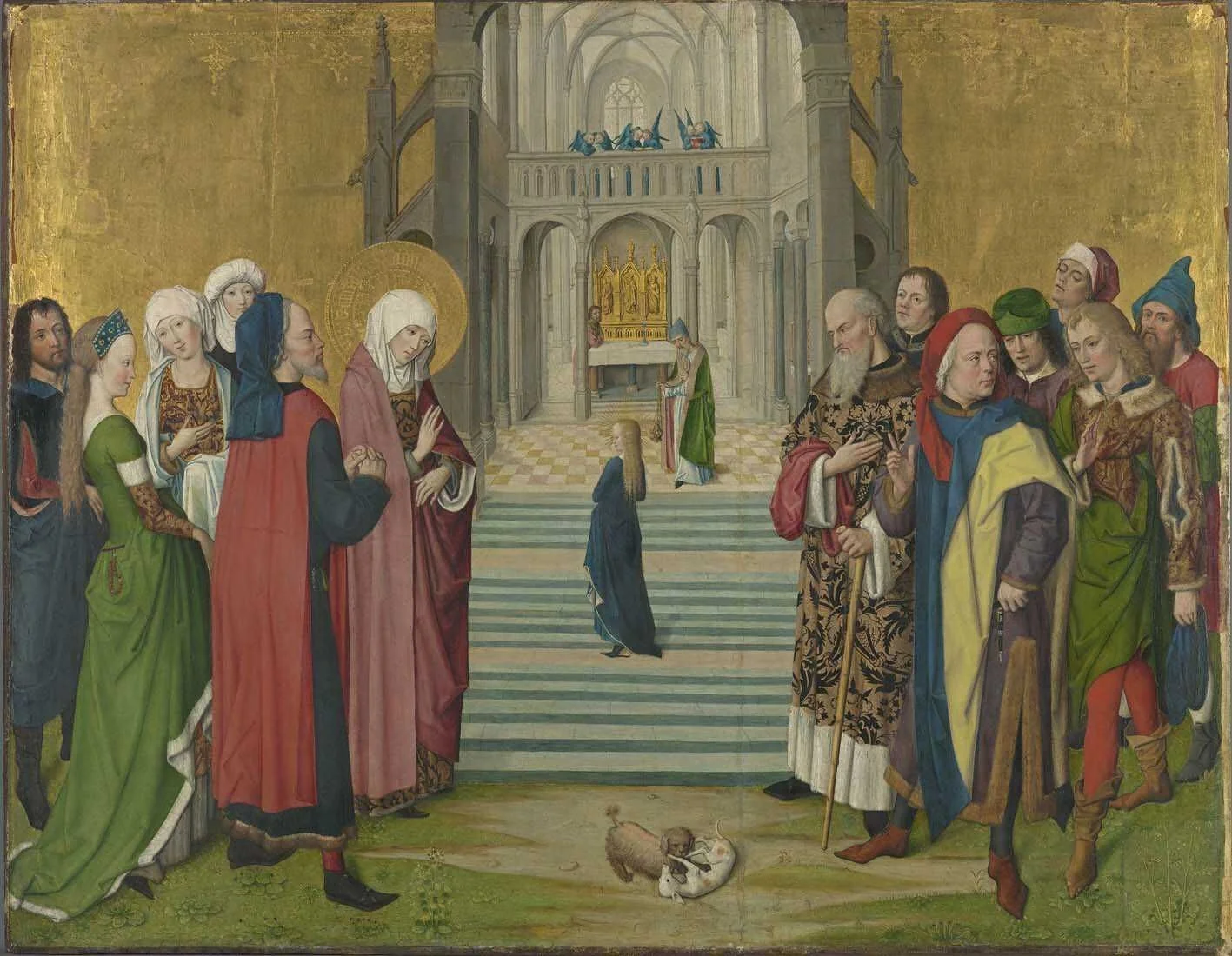 The life of Mary: the presentation of Mary in the temple, detail
