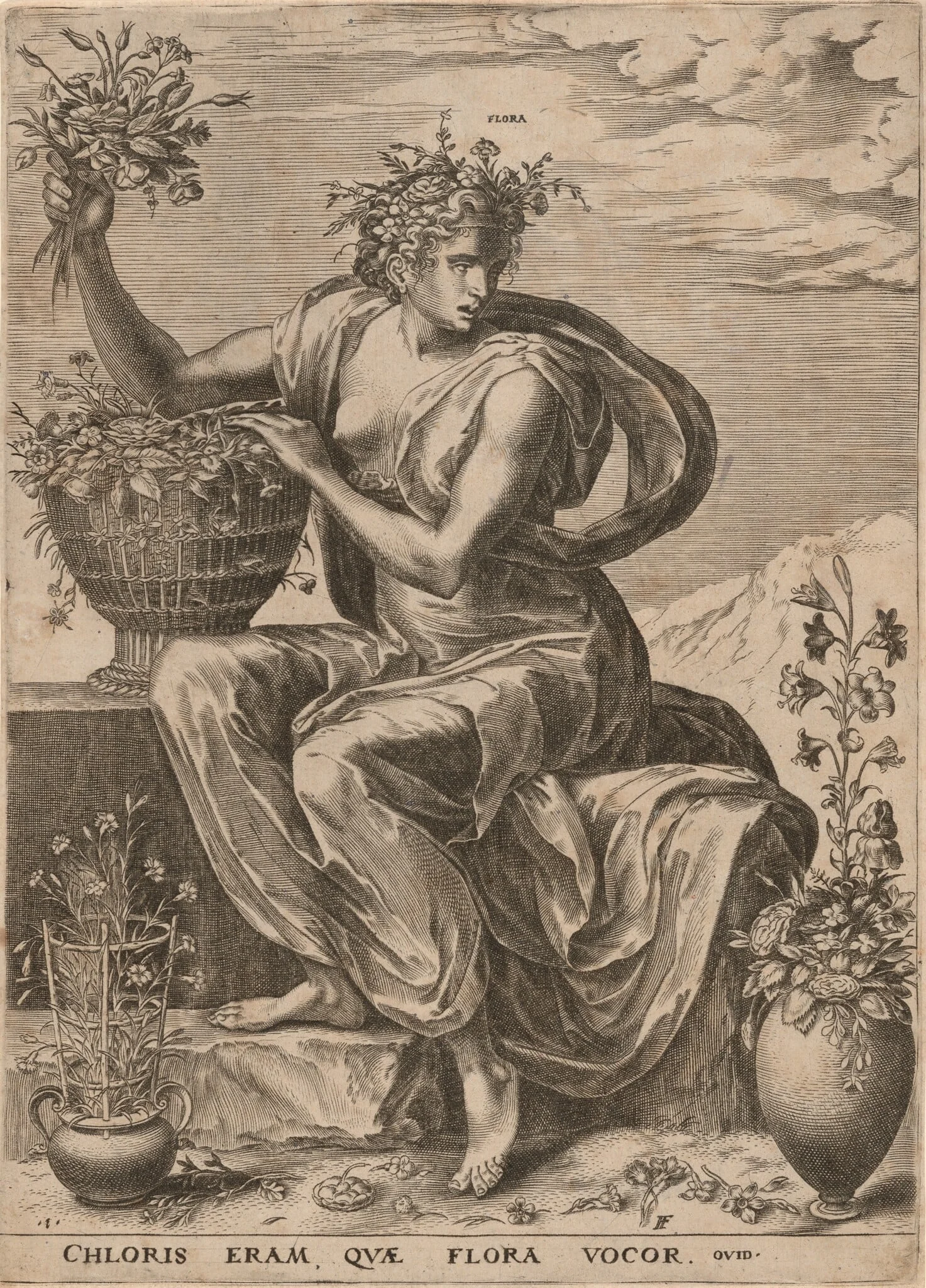 Flora, detail