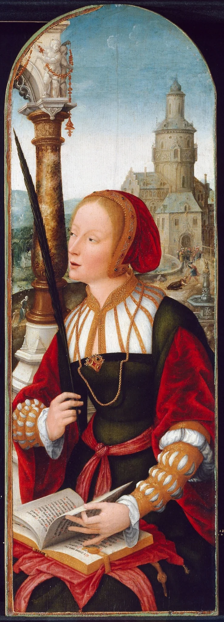 Saint Barbara, detail
